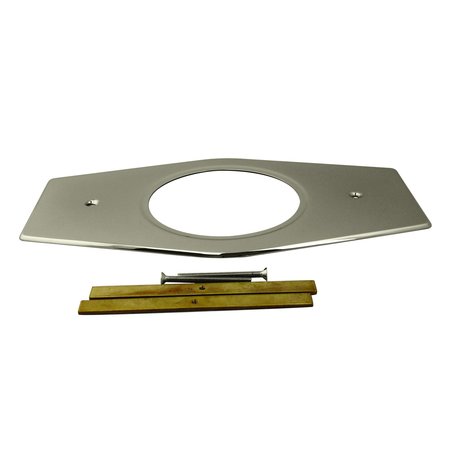 WESTBRASS One-Hole Remodel Plate for Moen and Delta in Polished Nickel D502-05